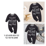 Maxbell Baby Bodysuit Letter Print Toddlers Coverall for Holiday Playwear Daily Wear 1 to 3 months