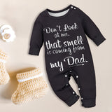 Maxbell Baby Bodysuit Letter Print Toddlers Coverall for Holiday Playwear Daily Wear 9 to 12 months