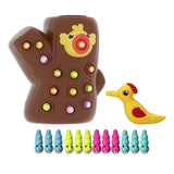 Maxbell Bird Feeding Game Durable Bird Toy Set Practical Learning Toy Montessori Toy