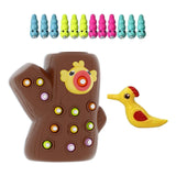 Maxbell Bird Feeding Game Durable Bird Toy Set Practical Learning Toy Montessori Toy