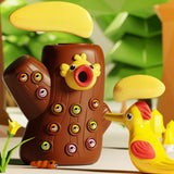 Maxbell Bird Feeding Game Durable Bird Toy Set Practical Learning Toy Montessori Toy