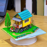 Maxbell DIY Doll Houses Miniature Kits Mini Dollhouse Model Kits for Teens Boy Girls