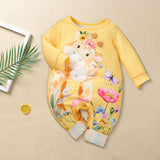 Maxbell Long Leg Romper Giraffe Baby Long Sleeve Romper for Outdoor Homewear Holiday 3 to 6 Months