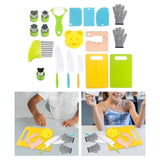 Maxbell Play Kitchen Toys Realistic Utensils Set for Kids Ages 3+ Years Old Children 19pcs