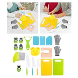 Maxbell Play Kitchen Toys Realistic Utensils Set for Kids Ages 3+ Years Old Children 19pcs