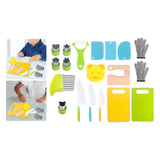 Maxbell Play Kitchen Toys Realistic Utensils Set for Kids Ages 3+ Years Old Children 19pcs