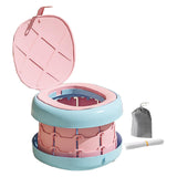 Portable Potty Seat AntiSlip Easy Clean Solid Foldable Training Toilet Chair Pink S