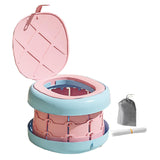 Portable Potty Seat AntiSlip Easy Clean Solid Foldable Training Toilet Chair Pink S