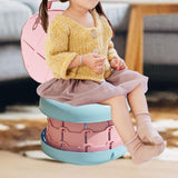 Portable Potty Seat AntiSlip Easy Clean Solid Foldable Training Toilet Chair Pink S