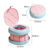 Portable Potty Seat AntiSlip Easy Clean Solid Foldable Training Toilet Chair Pink S