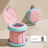 Portable Potty Seat AntiSlip Easy Clean Solid Foldable Training Toilet Chair Pink L