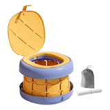 Portable Potty Seat AntiSlip Easy Clean Solid Foldable Training Toilet Chair Yellow S