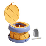 Portable Potty Seat AntiSlip Easy Clean Solid Foldable Training Toilet Chair Yellow S