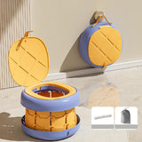 Portable Potty Seat AntiSlip Easy Clean Solid Foldable Training Toilet Chair Yellow S