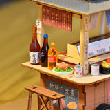 Maxbell Mini Sushi Shop Model Presents Diorama Scenery Mini Model Dollhouse Kits