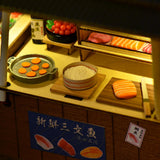 Maxbell Mini Sushi Shop Model Presents Diorama Scenery Mini Model Dollhouse Kits