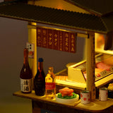 Maxbell Mini Sushi Shop Model Presents Diorama Scenery Mini Model Dollhouse Kits