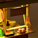 Maxbell Mini Sushi Shop Model Presents Diorama Scenery Mini Model Dollhouse Kits