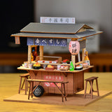 Maxbell Mini Sushi Shop Model Presents Diorama Scenery Mini Model Dollhouse Kits