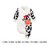 Maxbell Newborn Cartoon Pyjama Playsuit Clothes for Homewear Casual Thanksgiving Day 1 to 3 Months