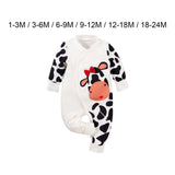 Maxbell Newborn Cartoon Pyjama Playsuit Clothes for Homewear Casual Thanksgiving Day 1 to 3 Months