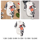 Maxbell Newborn Cartoon Pyjama Playsuit Clothes for Homewear Casual Thanksgiving Day 1 to 3 Months