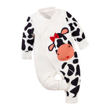 Maxbell Newborn Cartoon Pyjama Playsuit Clothes for Homewear Casual Thanksgiving Day 3 to 6 Months