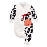 Maxbell Newborn Cartoon Pyjama Playsuit Clothes for Homewear Casual Thanksgiving Day 6 to 9 Months