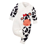 Maxbell Newborn Cartoon Pyjama Playsuit Clothes for Homewear Casual Thanksgiving Day 6 to 9 Months