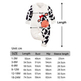 Maxbell Newborn Cartoon Pyjama Playsuit Clothes for Homewear Casual Thanksgiving Day 18 to 24 Months