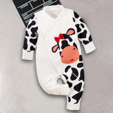 Maxbell Newborn Cartoon Pyjama Playsuit Clothes for Homewear Casual Thanksgiving Day 18 to 24 Months