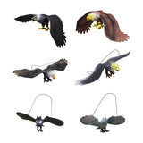 Maxbell Simulated Eagle Model Play Toy Animal Bird Toy for Girls Kids Education Gift L black