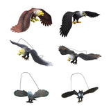 Maxbell Simulated Eagle Model Play Toy Animal Bird Toy for Girls Kids Education Gift L black
