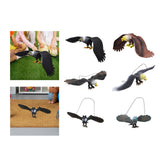 Maxbell Simulated Eagle Model Play Toy Animal Bird Toy for Girls Kids Education Gift L black