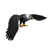 Maxbell Simulated Eagle Model Play Toy Animal Bird Toy for Girls Kids Education Gift L black