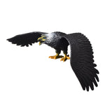 Maxbell Simulated Eagle Model Play Toy Animal Bird Toy for Girls Kids Education Gift L black
