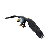 Maxbell Simulated Eagle Model Play Toy Animal Bird Toy for Girls Kids Education Gift L black