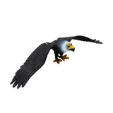 Maxbell Simulated Eagle Model Play Toy Animal Bird Toy for Girls Kids Education Gift L black