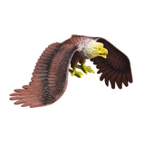 Maxbell Simulated Eagle Model Play Toy Animal Bird Toy for Girls Kids Education Gift L Brown