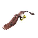 Maxbell Simulated Eagle Model Play Toy Animal Bird Toy for Girls Kids Education Gift L Brown