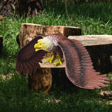 Maxbell Simulated Eagle Model Play Toy Animal Bird Toy for Girls Kids Education Gift L Brown