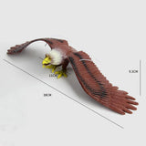 Maxbell Simulated Eagle Model Play Toy Animal Bird Toy for Girls Kids Education Gift L Brown