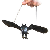 Maxbell Simulated Eagle Model Play Toy Animal Bird Toy for Girls Kids Education Gift S black