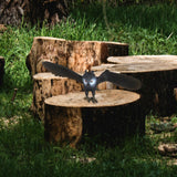 Maxbell Simulated Eagle Model Play Toy Animal Bird Toy for Girls Kids Education Gift S black