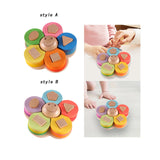 Maxbell Matching Puzzle Stacker Wood Shape Stacking Toy for Boy Girls Birthday Gifts style A