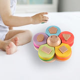 Maxbell Matching Puzzle Stacker Wood Shape Stacking Toy for Boy Girls Birthday Gifts style B