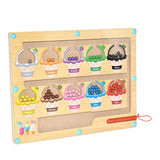 Maxbell Magnetic Color and Number Maze Board Counting Matching Toy for Children Gift Style B