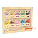 Maxbell Magnetic Color and Number Maze Board Counting Matching Toy for Children Gift Style B