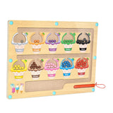 Maxbell Magnetic Color and Number Maze Board Counting Matching Toy for Children Gift Style B