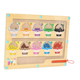 Maxbell Magnetic Color and Number Maze Board Counting Matching Toy for Children Gift Style B